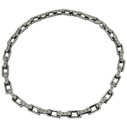 Louis Vuitton Che Monogram Necklace Tale Silver