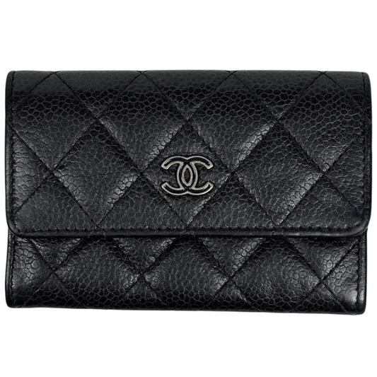 Chanel CC Logo Card Case Black