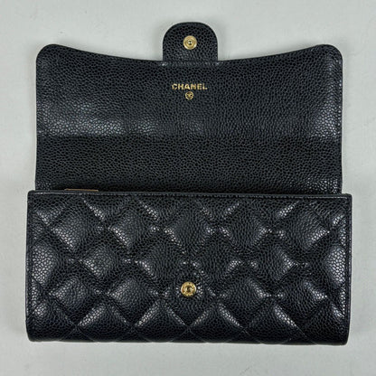 Chanel CC Logo Wallet Quilted Black — view 7