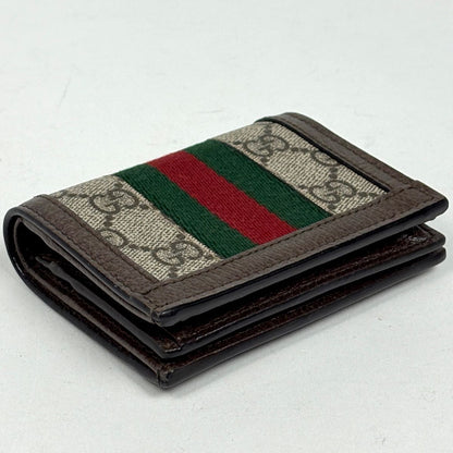 Gucci GG reto Double Sherry Line Wallet Brown — view 2