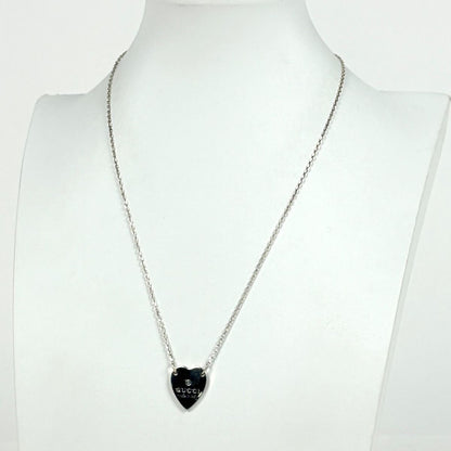 Gucci Heart Necklace Pendant 925 Sterling Silver — view 4