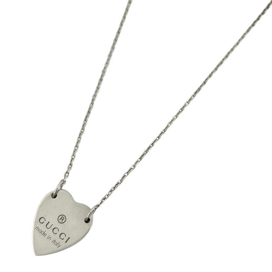 Gucci Heart Necklace Pendant 925 Sterling Silver