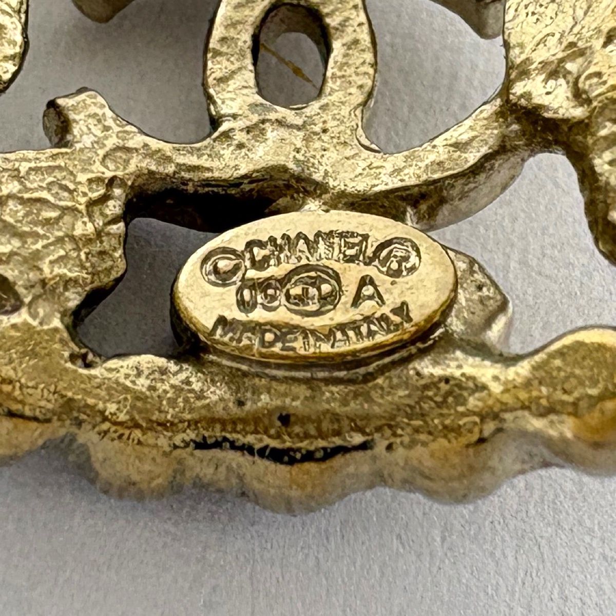 Chanel CC Logo Line Ring Gold Plated — view 4