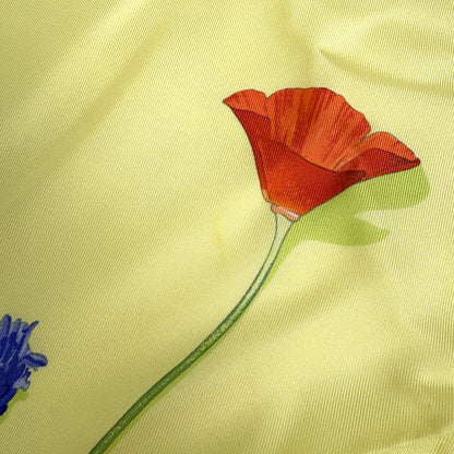 Hermes Carre 90 Des Fleurs Pour Dire Scarf Silk togreen Yellow — view 3