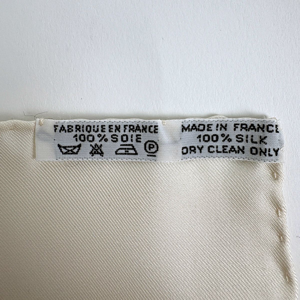 Hermes Carre 90 Voiles Lumiere Scarf Silk White Multicolor — view 2