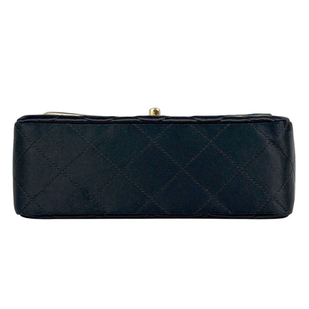 Chanel Mini Quilted Che Shoulder Bag CC Logo Black — view 5
