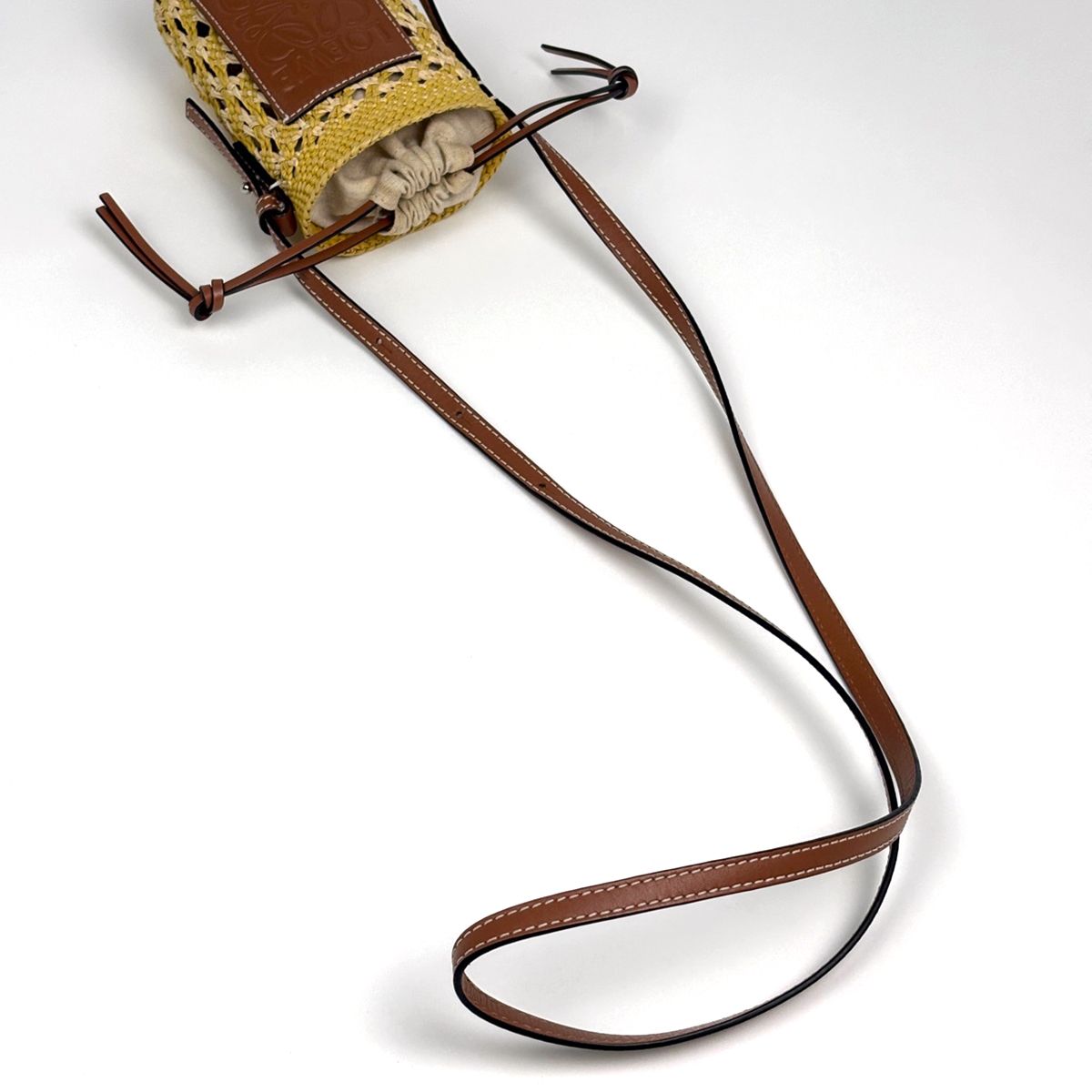 Loewe keto Shoulder Bag Anagram Yellow Brown — view 9