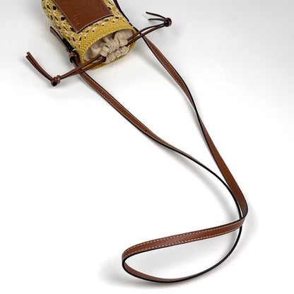 Loewe keto Shoulder Bag Anagram Yellow Brown — view 9