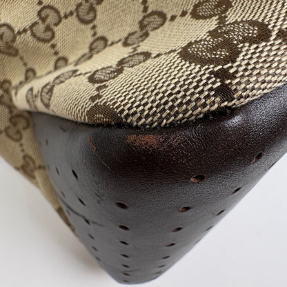 Gucci GG Pattern Tote Canvas Beige Brown — view 4