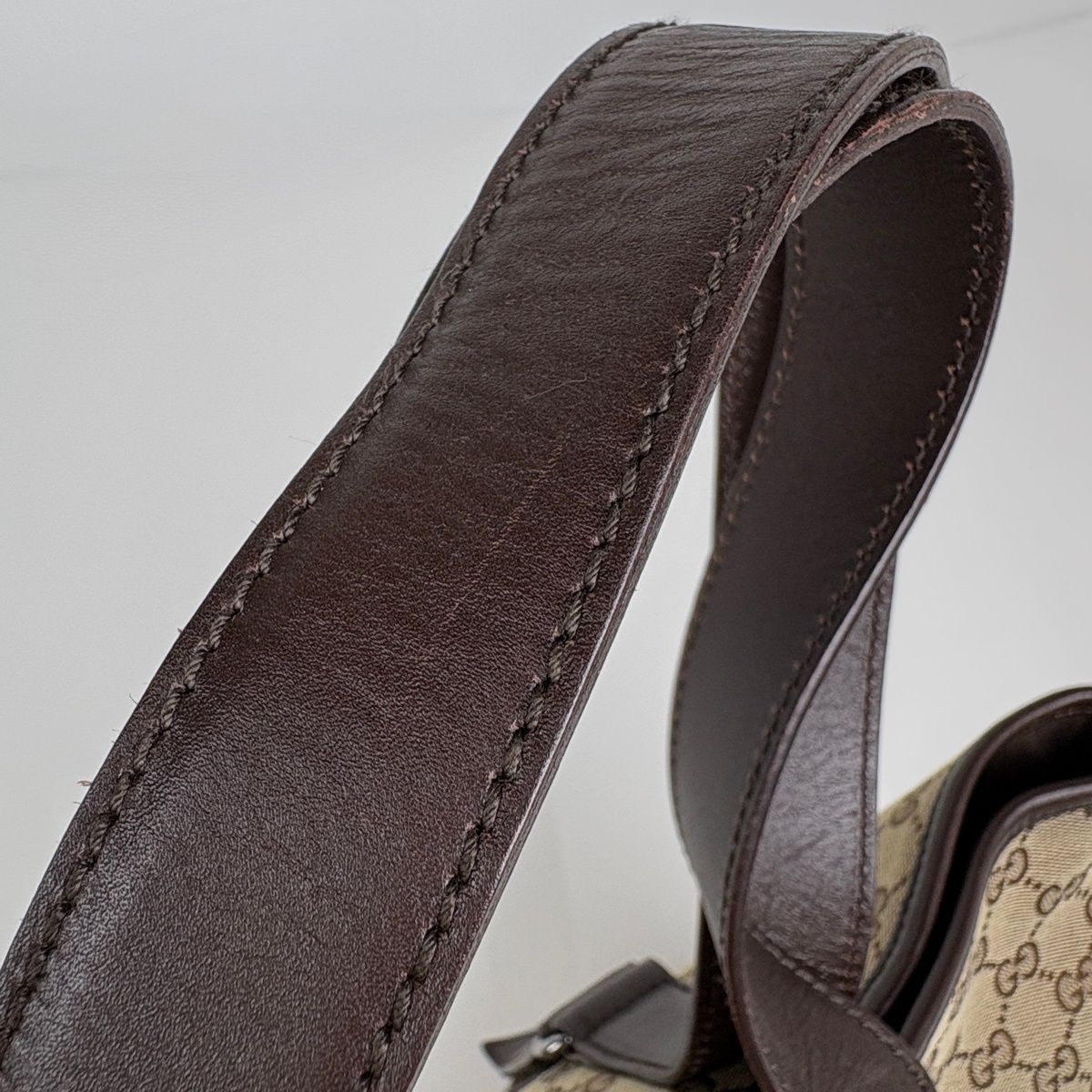 Gucci GG Pattern Tote Canvas Beige Brown — view 8