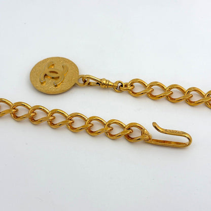 Chanel CC Logo Che leto Gold Plated Belt — view 2