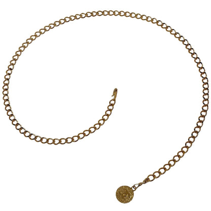 Chanel CC Logo Che leto Gold Plated Belt
