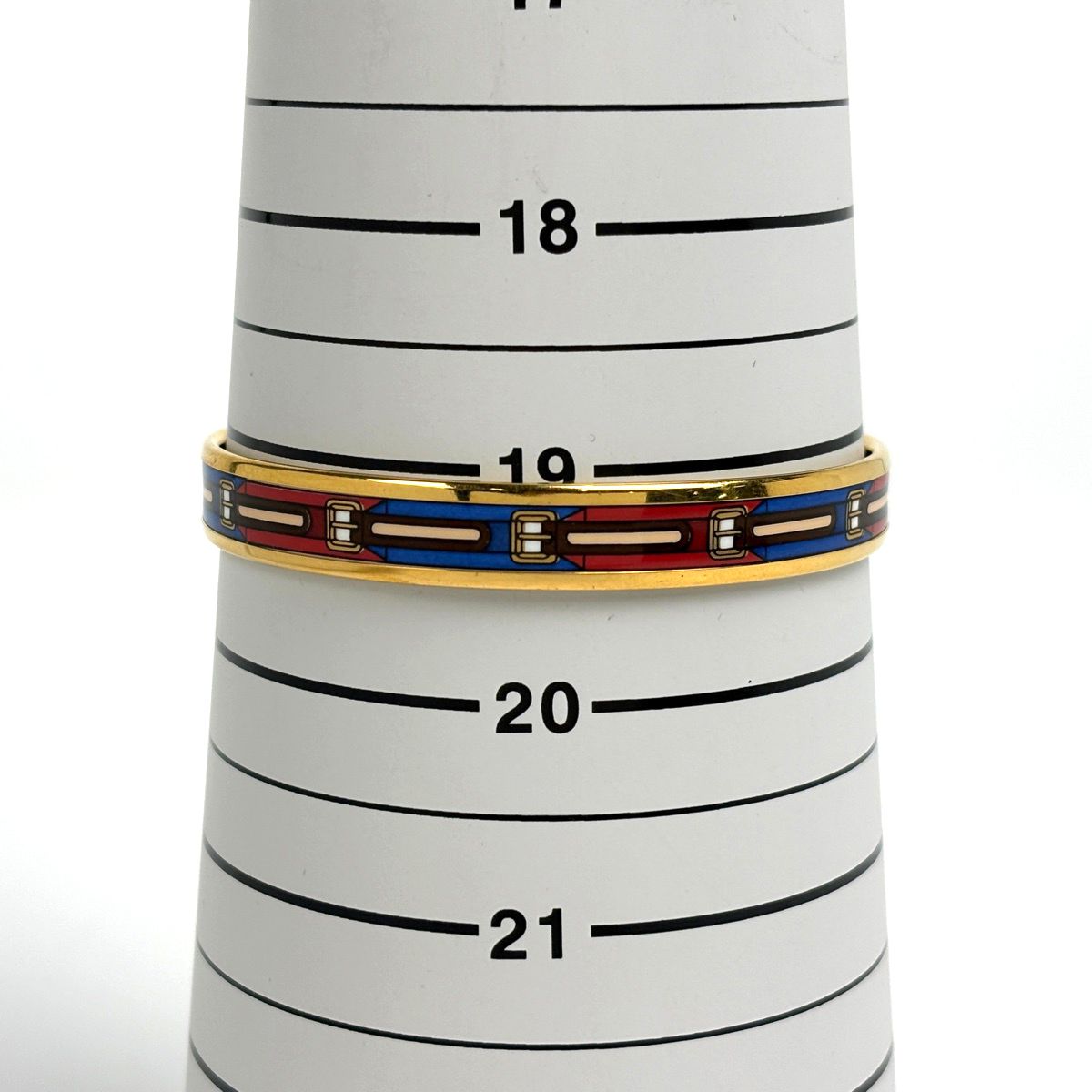 Hermes PM Bangle Gold Plated Multicolor Bracelet — view 4