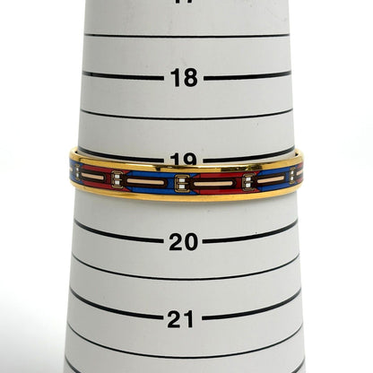 Hermes PM Bangle Gold Plated Multicolor Bracelet — view 4