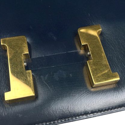 Hermes Constance 23 2-Way Shoulder Bag Box Calf Navy — view 8