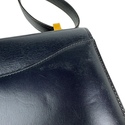 Hermes Constance 23 2-Way Shoulder Bag Box Calf Navy — view 9
