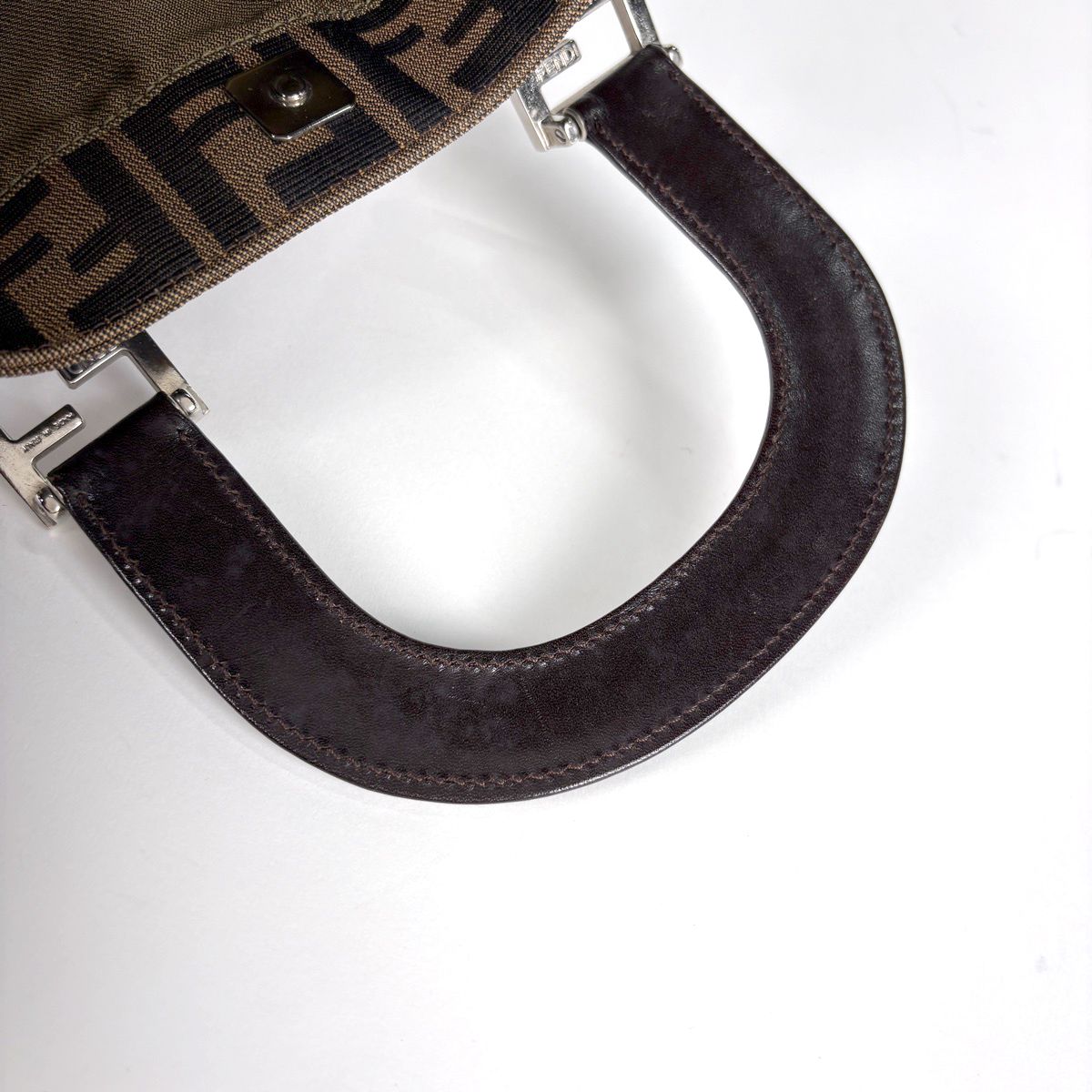 Fendi Tote Canvas Brown — view 7