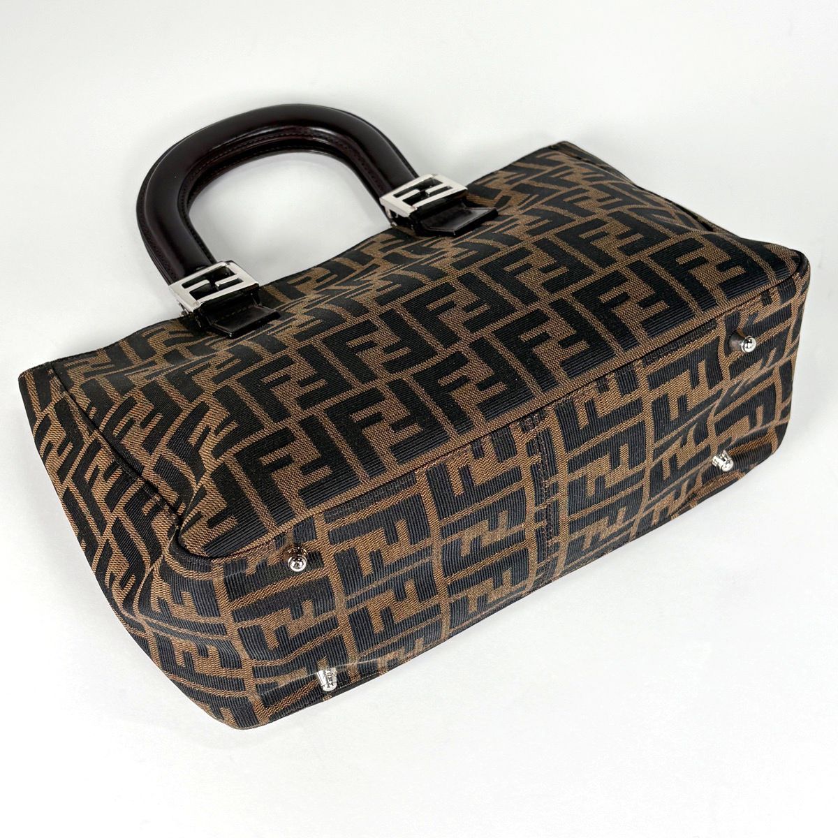 Fendi Tote Canvas Brown — view 2