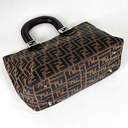 Fendi Tote Canvas Brown — view 2