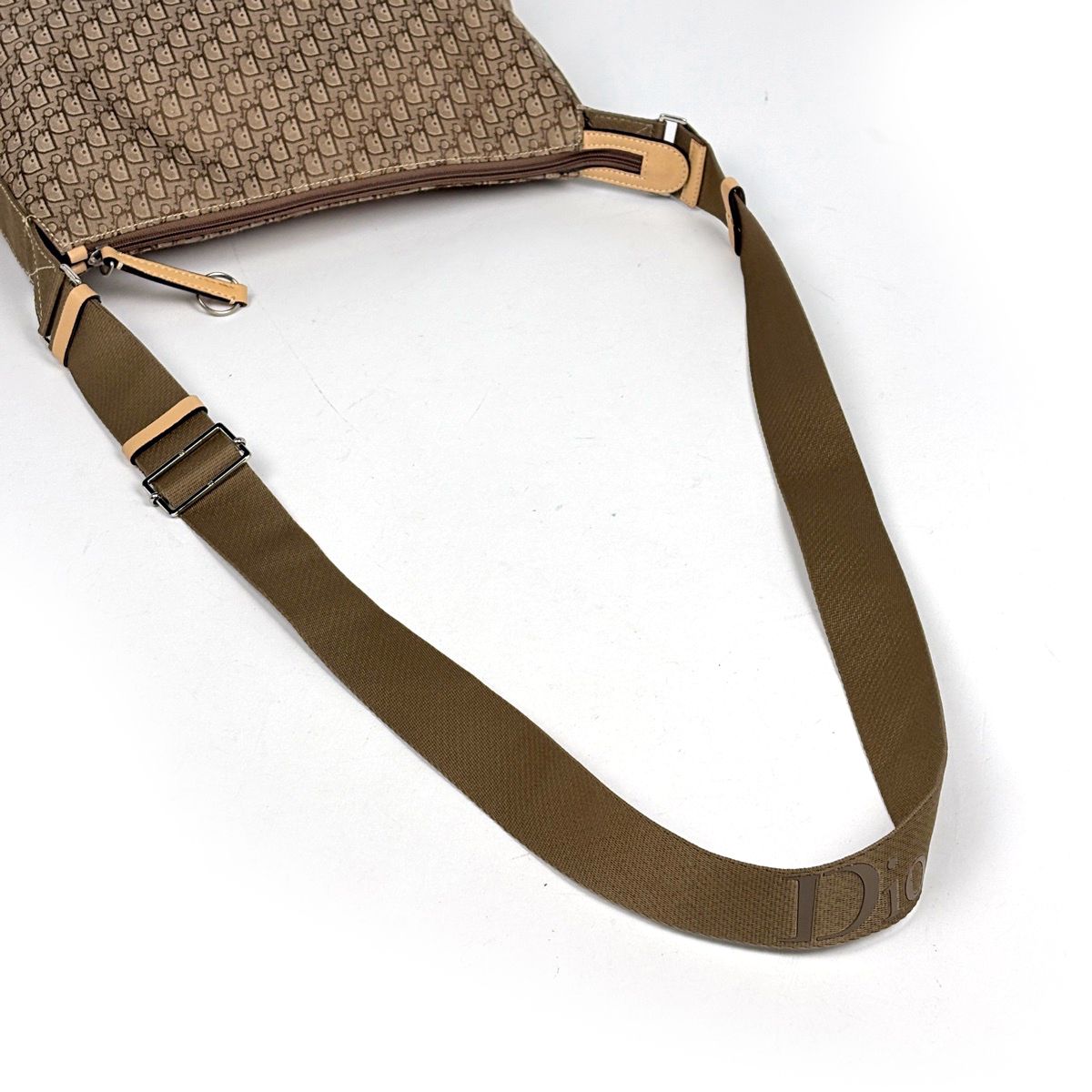 Dior o-le Tobta Pattern Shoulder Bag Canvas Brown — view 6