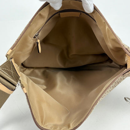 Dior o-le Tobta Pattern Shoulder Bag Canvas Brown — view 7