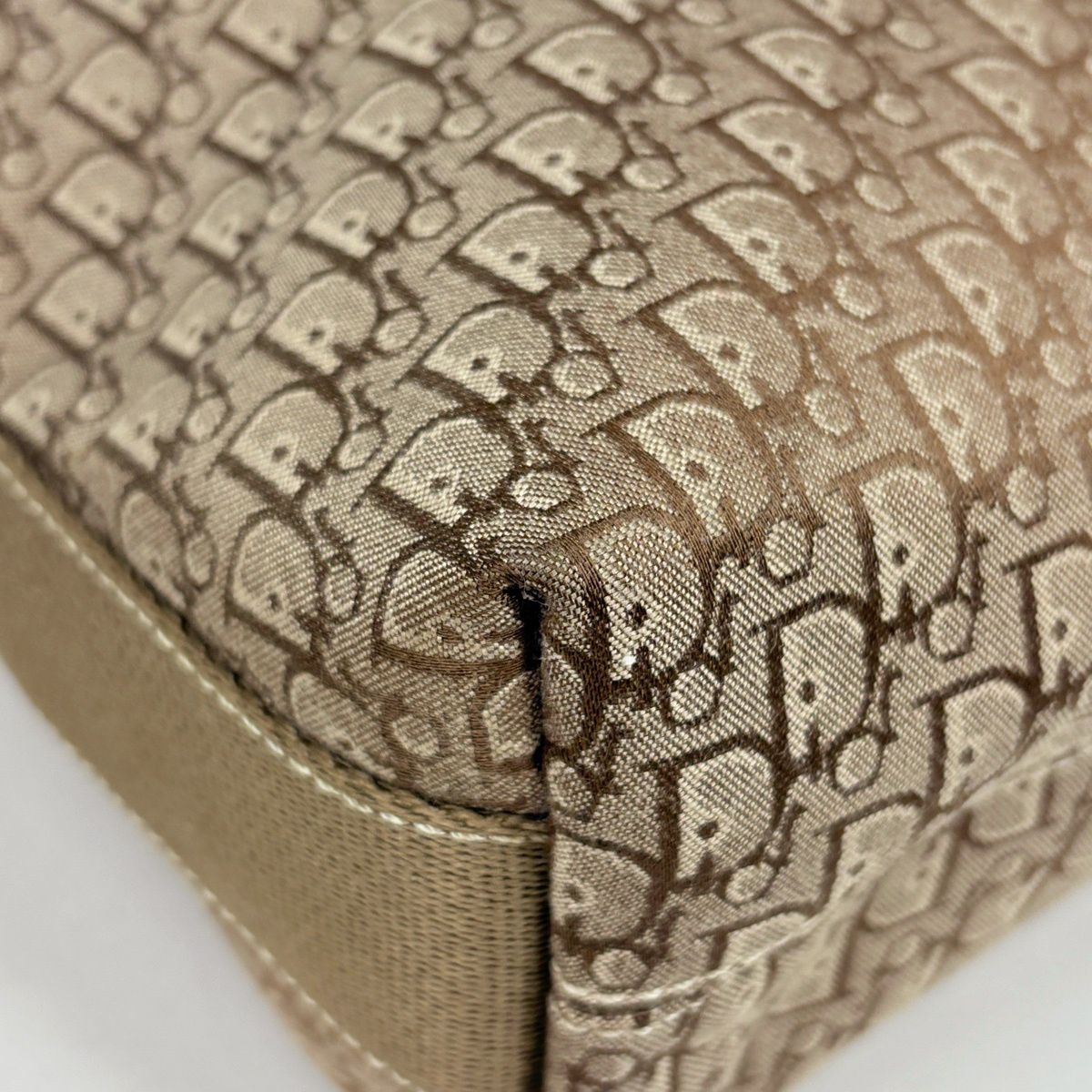 Dior o-le Tobta Pattern Shoulder Bag Canvas Brown — view 3
