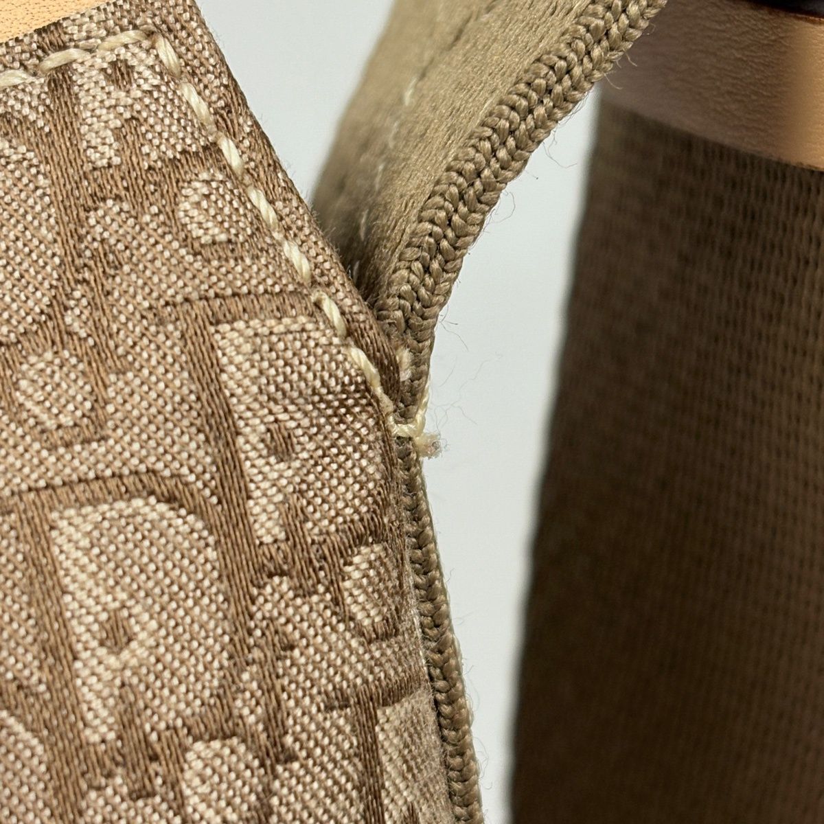 Dior o-le Tobta Pattern Shoulder Bag Canvas Brown — view 4
