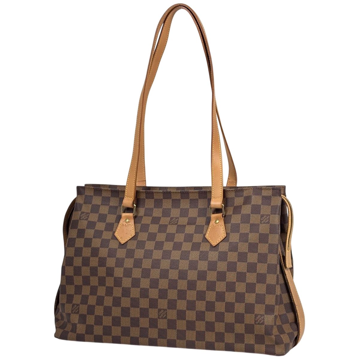 Louis Vuitton Shoulder Bag 100 Tote Damier Brown