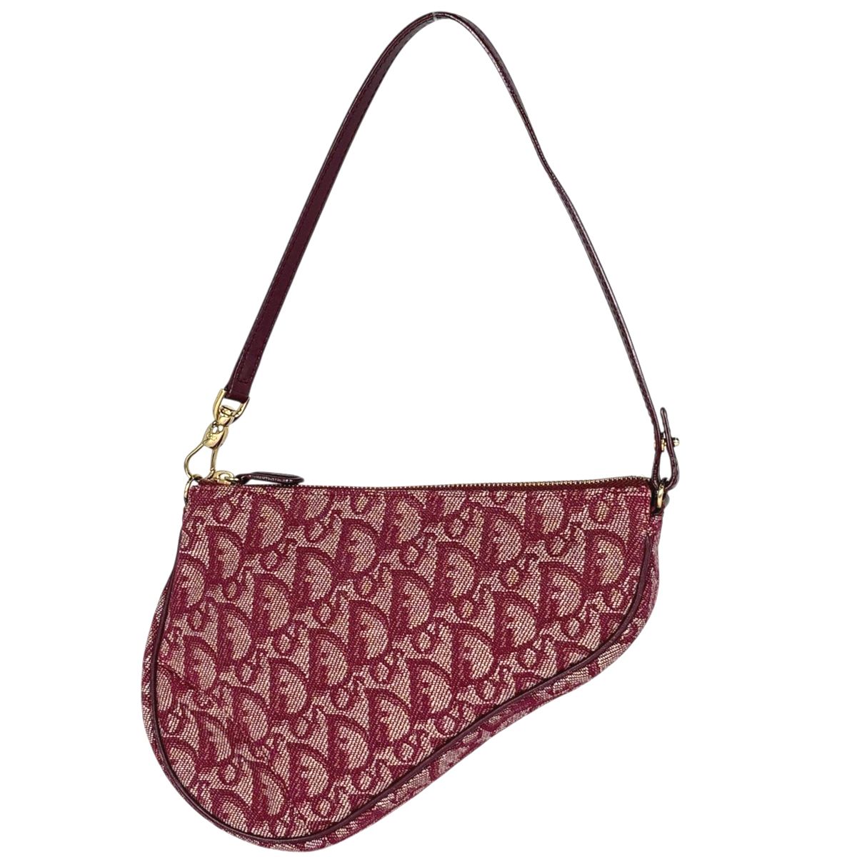 Dior o-le Tobta Pattern delebag Shoulder Bag Canvas Bordeaux