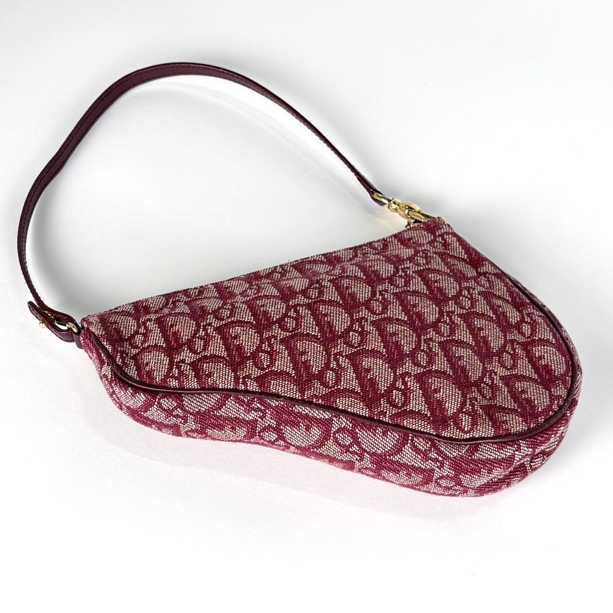 Dior o-le Tobta Pattern delebag Shoulder Bag Canvas Bordeaux — view 2