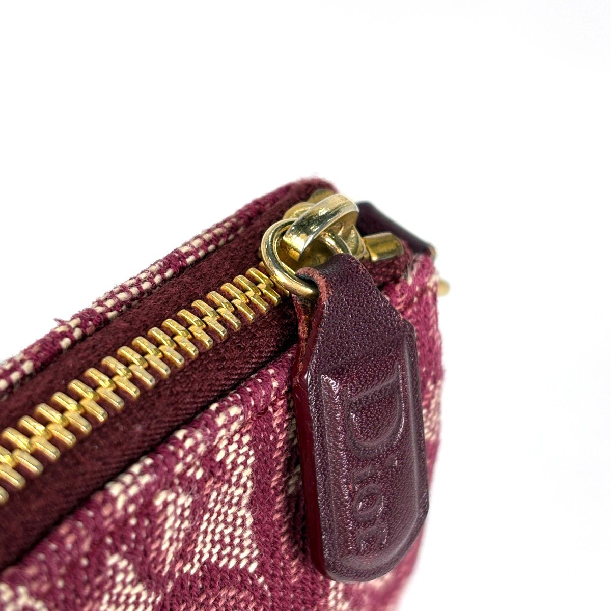 Dior o-le Tobta Pattern delebag Shoulder Bag Canvas Bordeaux — view 5