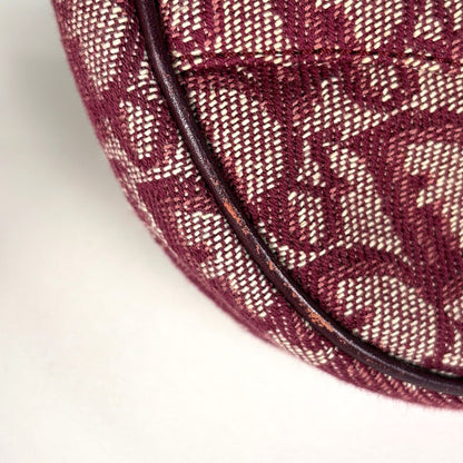Dior o-le Tobta Pattern delebag Shoulder Bag Canvas Bordeaux — view 3
