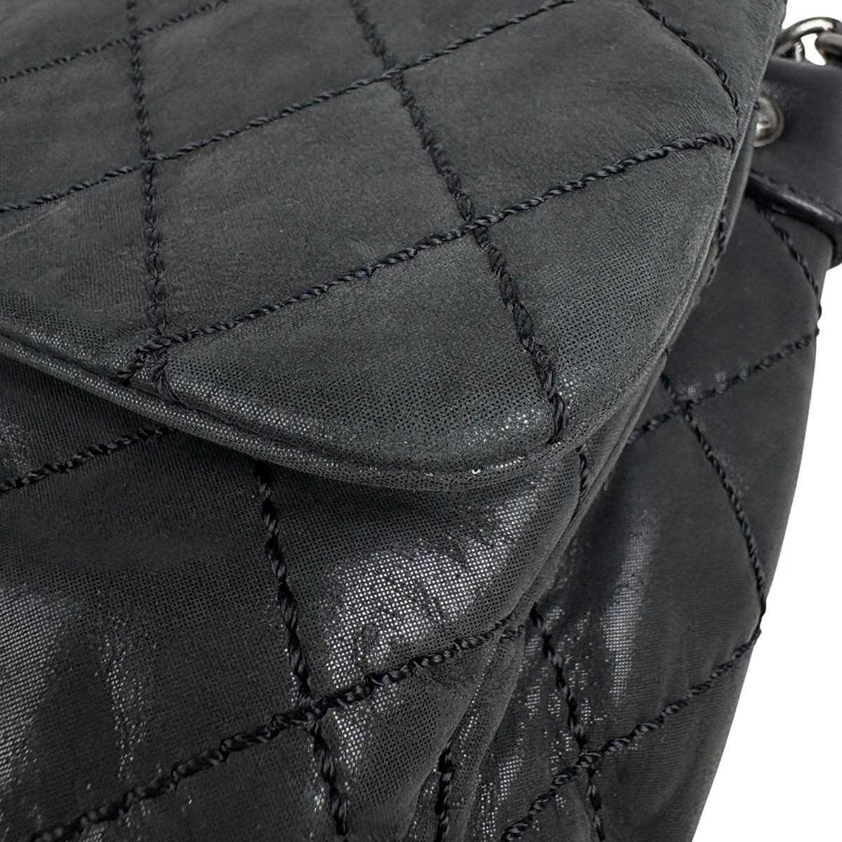 Chanel Wild Stitch Che Shoulder Bag CC Logo Black — view 8
