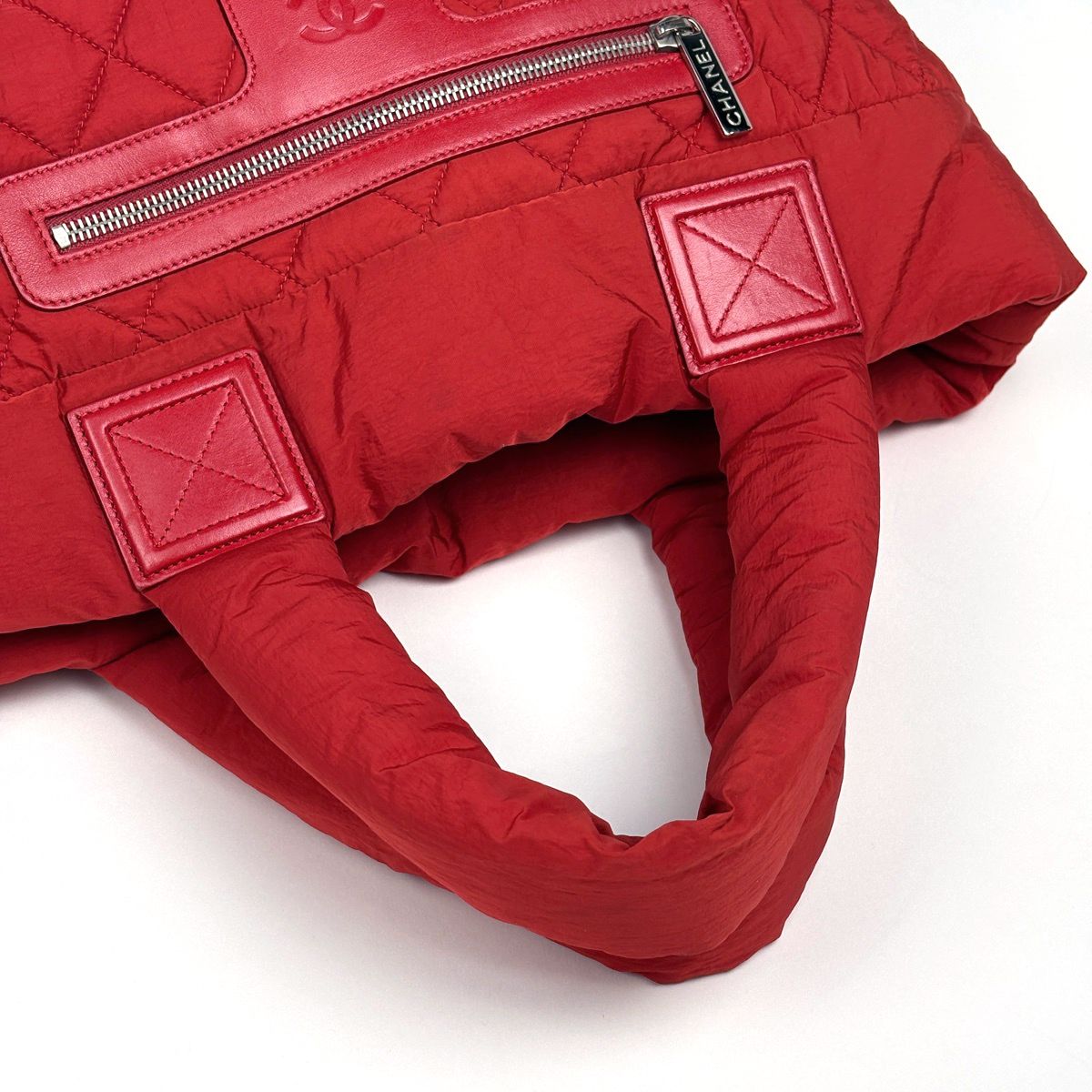 Chanel Tote Nylon Red — view 8