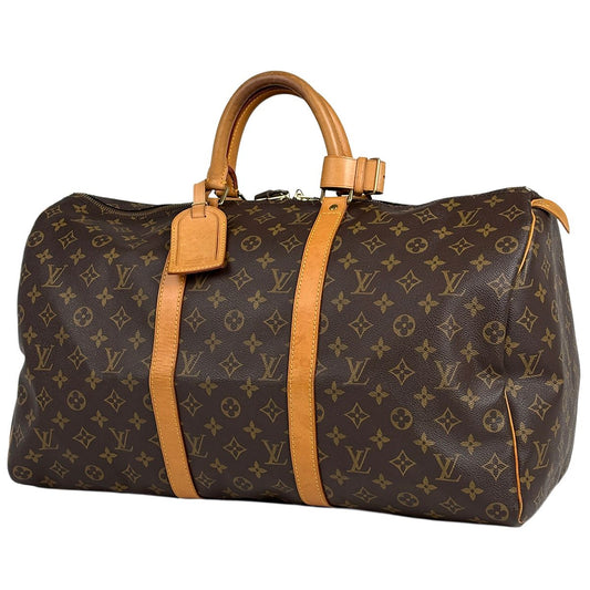 Louis Vuitton Keepall 50 Boston Bag Monogram Brown