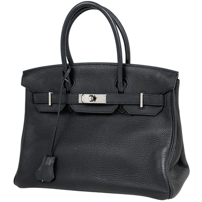 Hermes Birkin 30 Handbag Taurillon Clemence Black