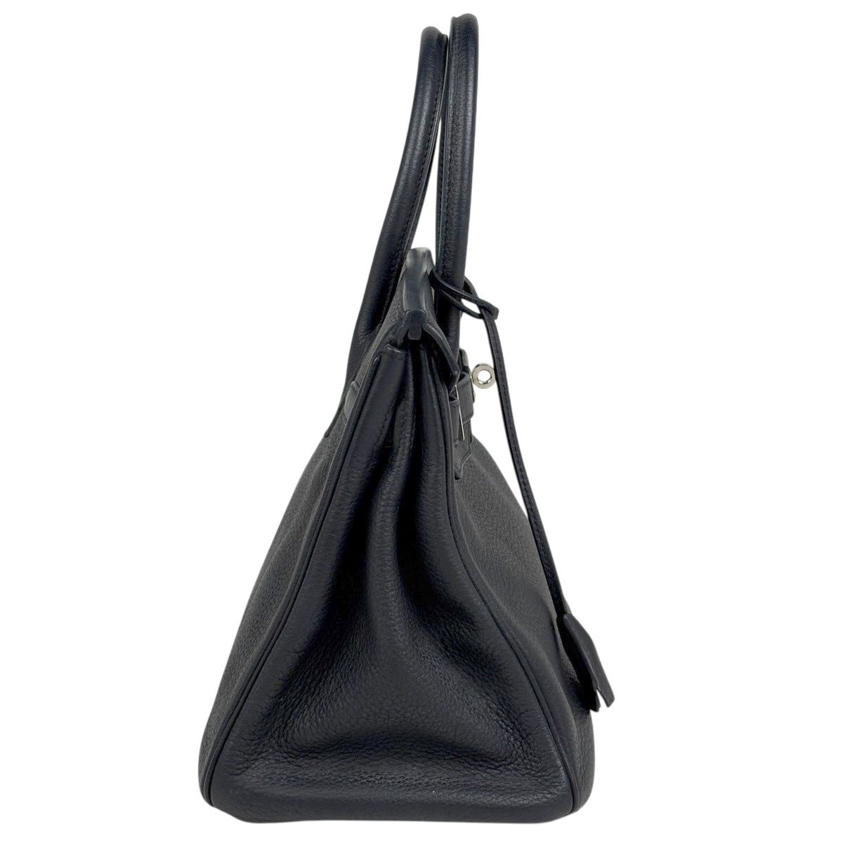 Hermes Birkin 30 Handbag Taurillon Clemence Black — view 4