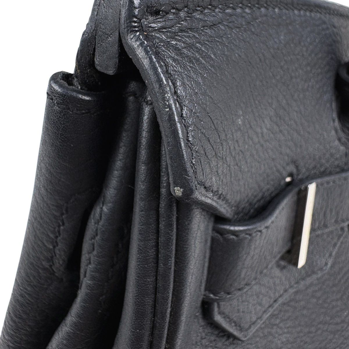 Hermes Birkin 30 Handbag Taurillon Clemence Black — view 8