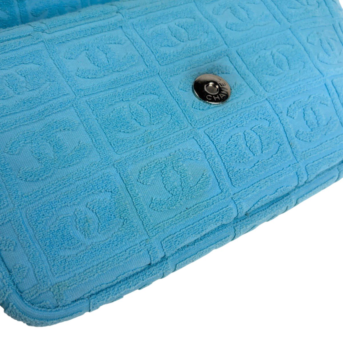 Chanel CC Logo che Shoulder Bag toblue — view 7