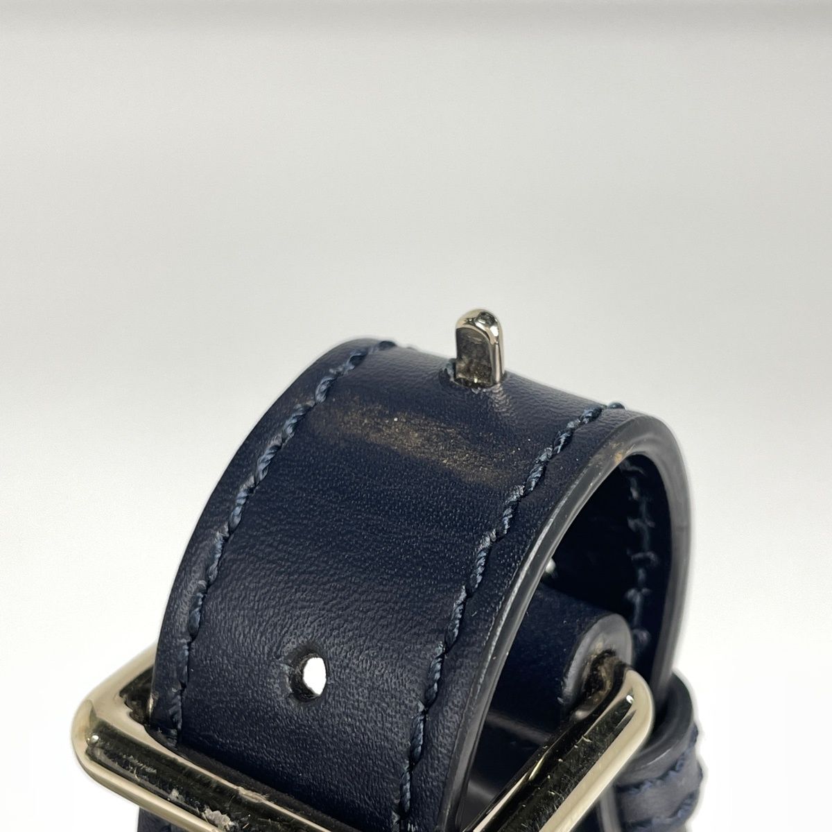 Gucci GG Pattern Shoulder Bag Sherry Line Canvas Navy Beige — view 6