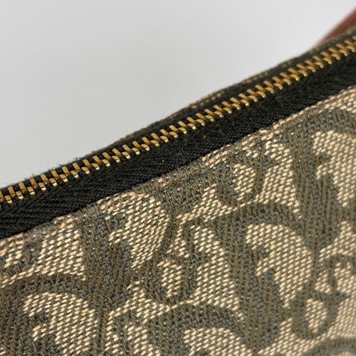Dior o-le Tobta Pattern delebag Khaki Shoulder Bag Canvas Green — view 5