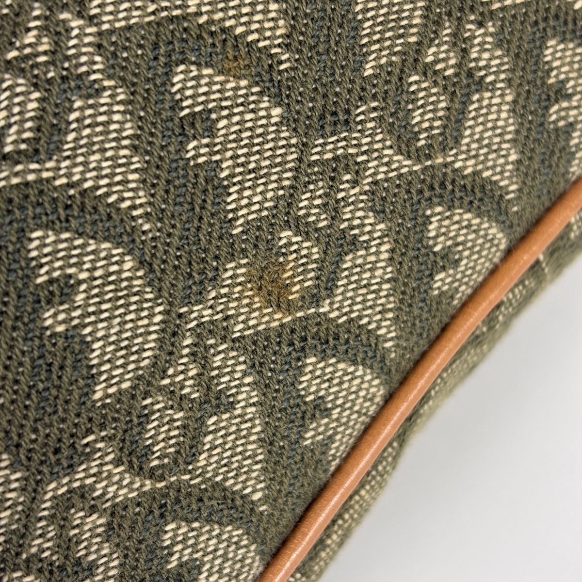 Dior o-le Tobta Pattern delebag Khaki Shoulder Bag Canvas Green — view 4