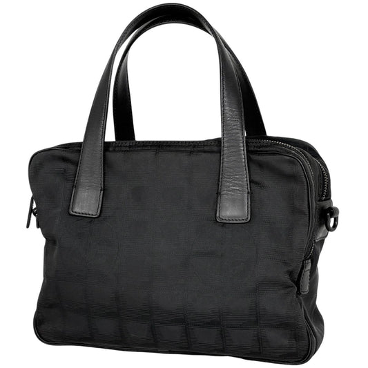 Chanel leline Handbag Nylon Black