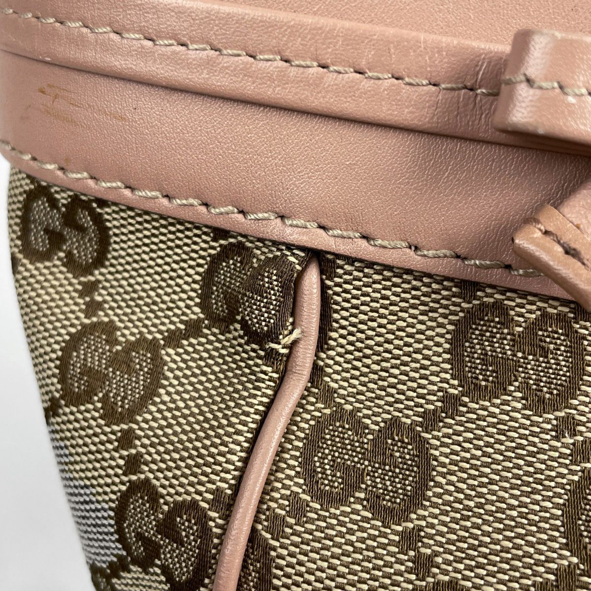 Gucci GG Pattern Tote Canvas Beige Pink — view 4