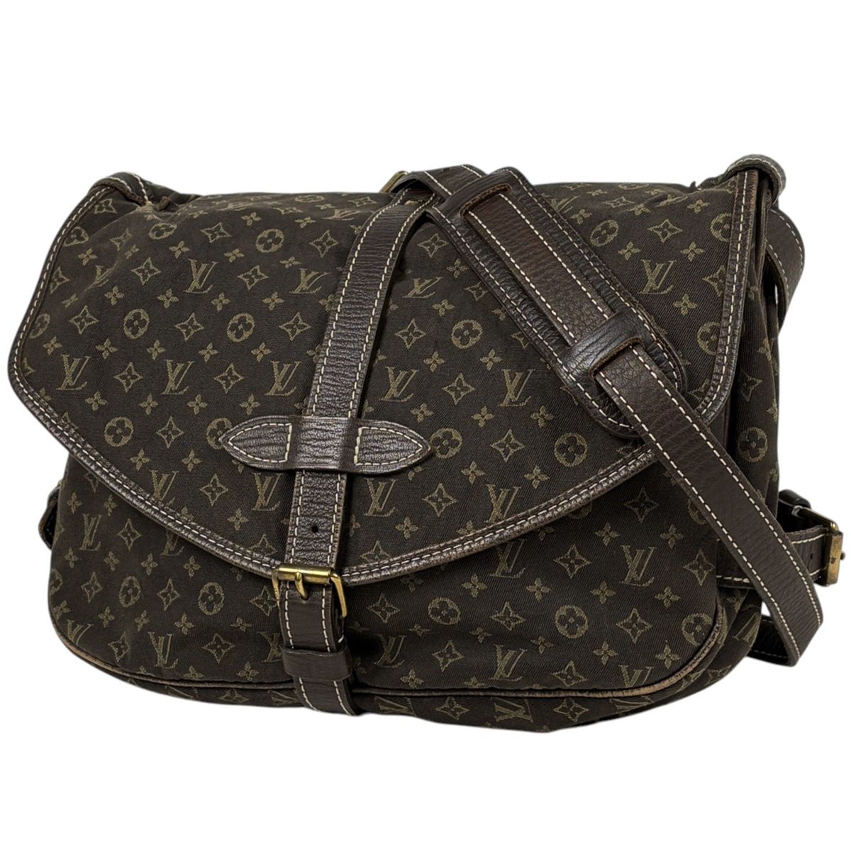 Louis Vuitton Saumur 30 Crossbody Shoulder Bag Monogram Mini Lin