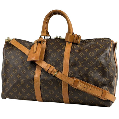 Louis Vuitton Keepall Bandouliere 45 Monogram Brown