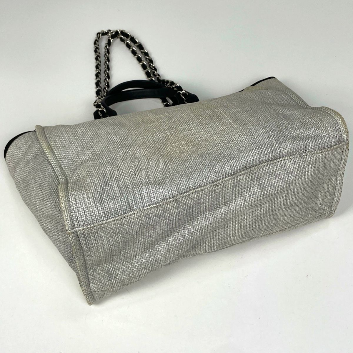 Chanel Deauville Line Che Tote 2-Way Gray Black — view 2