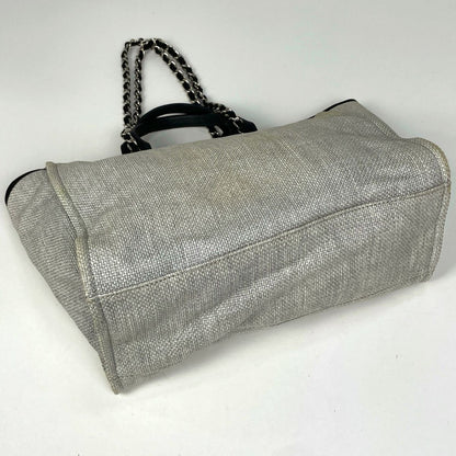 Chanel Deauville Line Che Tote 2-Way Gray Black — view 2