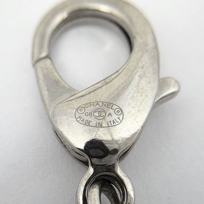 Chanel CC Logo Line Necklace Silver Plating — view 4