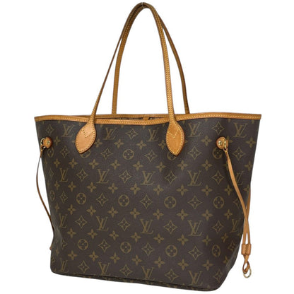 Louis Vuitton Neverfull MM Shoulder Bag Tote Monogram Brown
